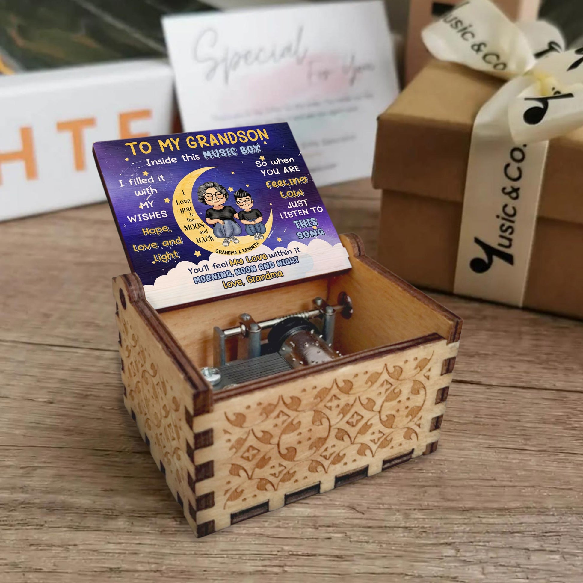 To My Grandson, Inside This Music Box, Moon And Stars