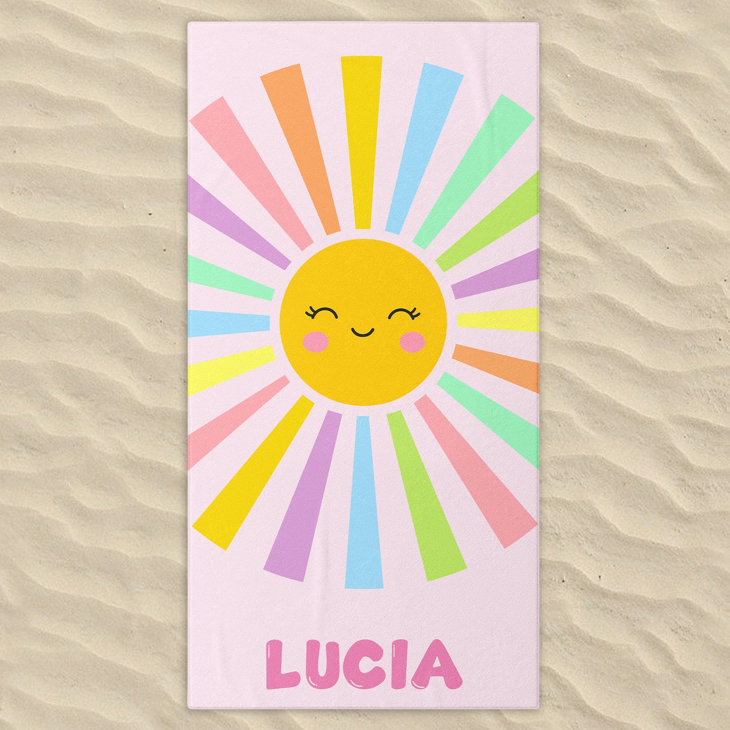 Enjoy Sunny Days With A Smile, Sun And Colorful Rays