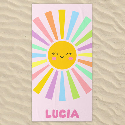 Enjoy Sunny Days With A Smile, Sun And Colorful Rays