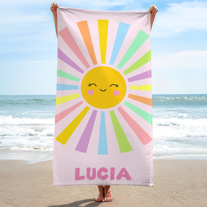 Enjoy Sunny Days With A Smile, Sun And Colorful Rays