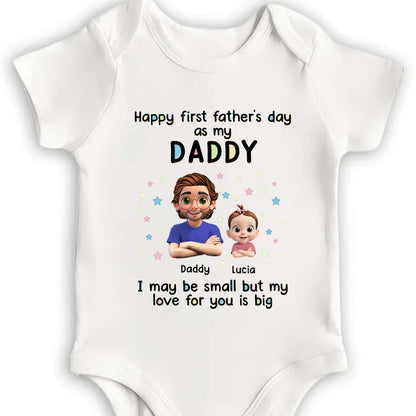 Happy First Father's Day As My Daddy, Stars And Cartoon Figures