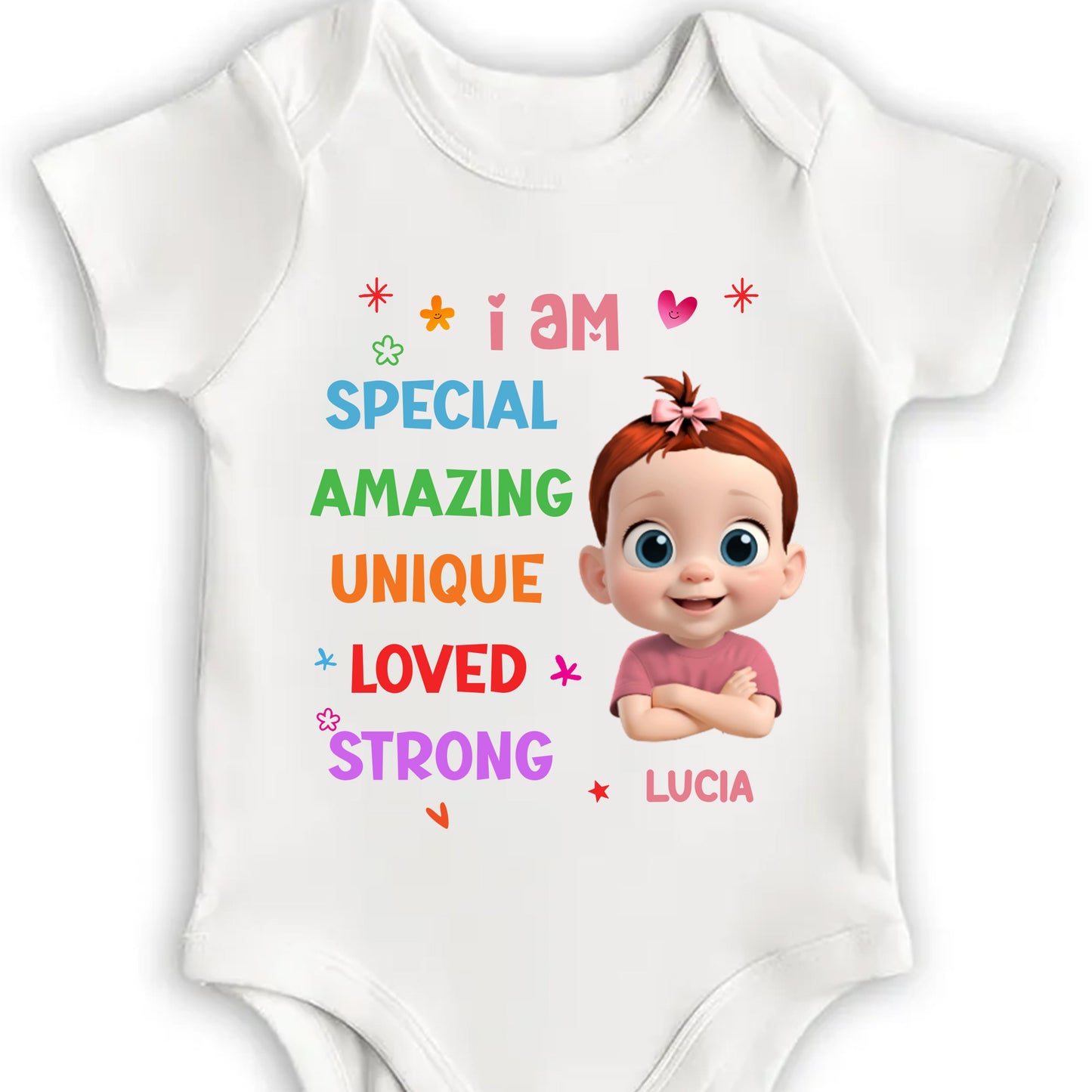 I Am Special Amazing Unique Loved Strong, Baby Design