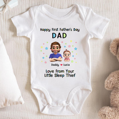Happy First Father's Day Dad, Cartoons Of Dad And Baby