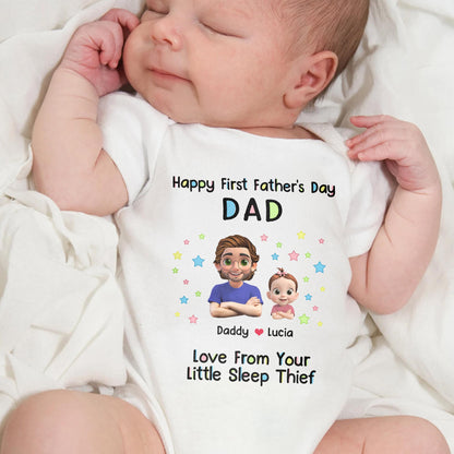 Happy First Father's Day Dad, Cartoons Of Dad And Baby