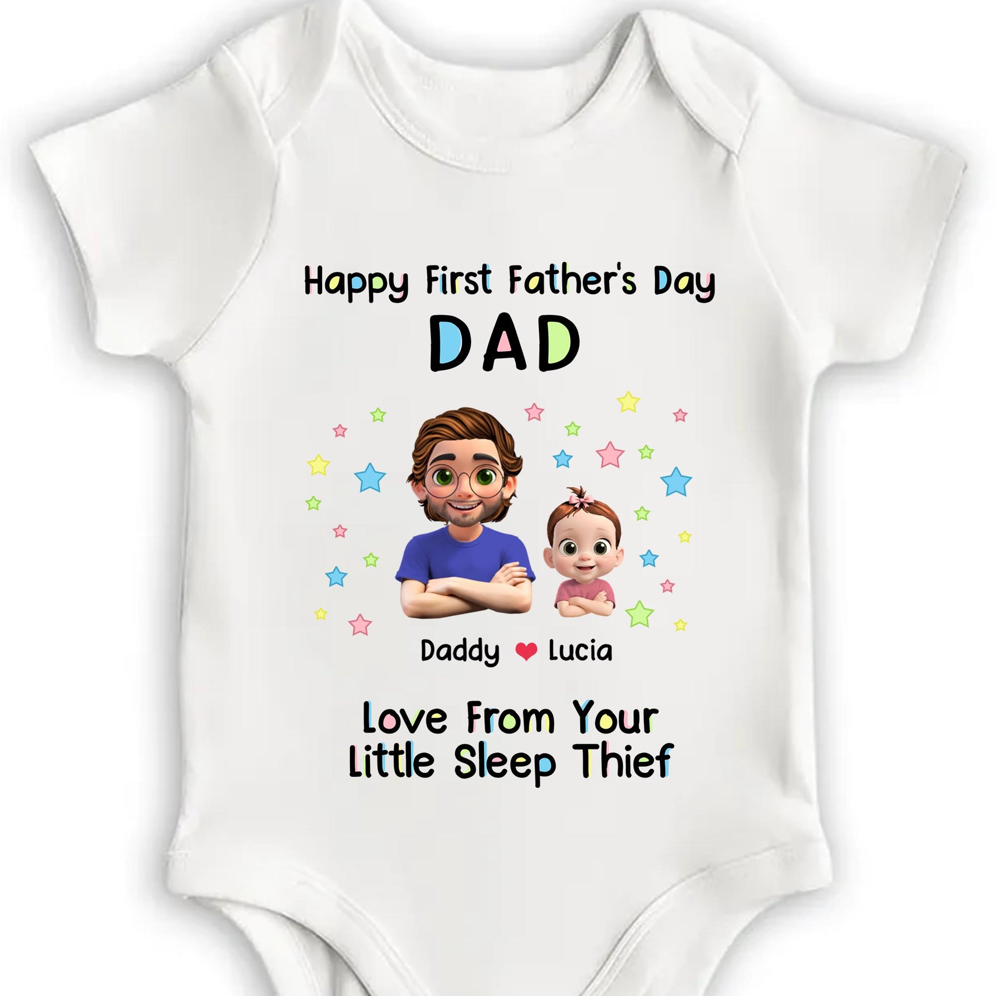 Happy First Father's Day Dad, Cartoons Of Dad And Baby
