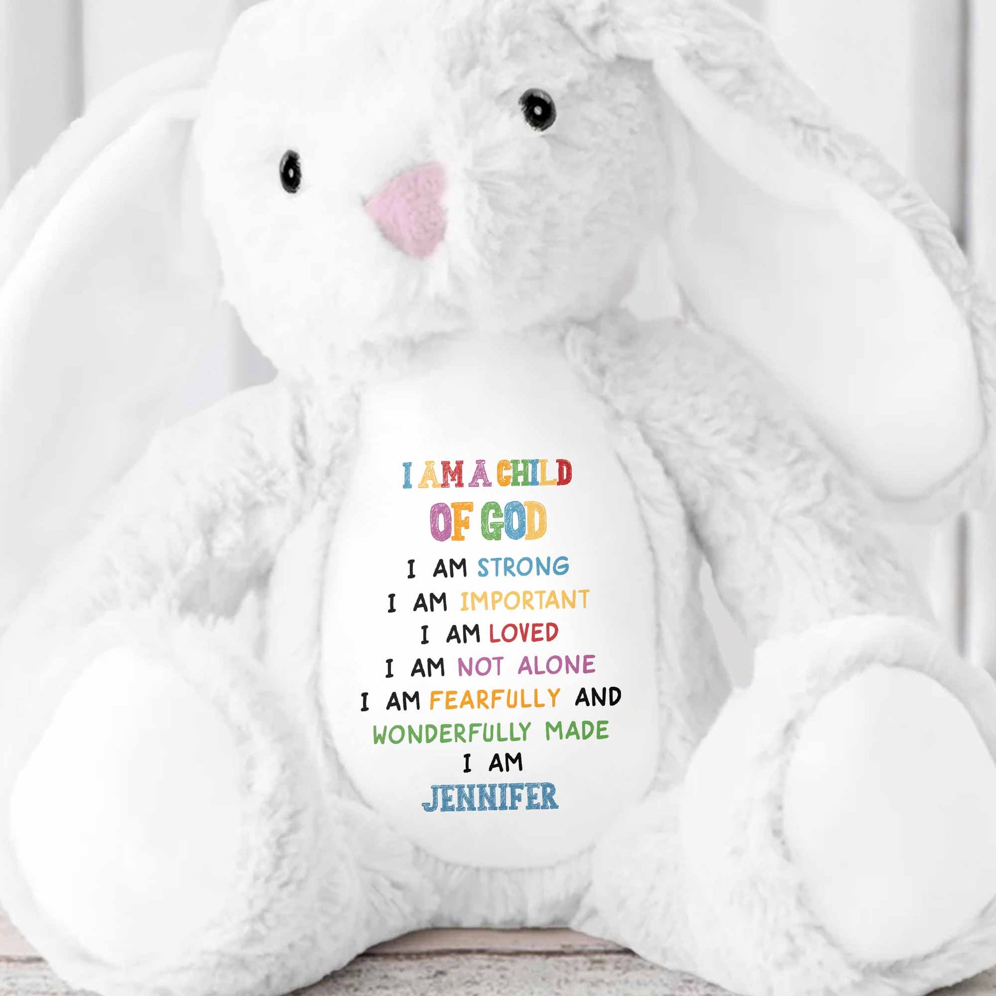 I Am A Child Of God Soft Plush Toy With Inspirational Message