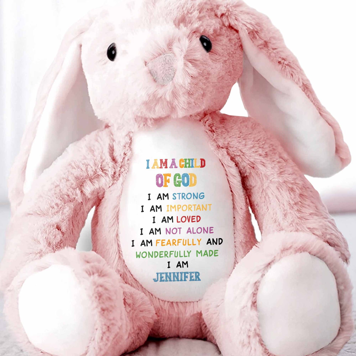 I Am A Child Of God Soft Plush Toy With Inspirational Message