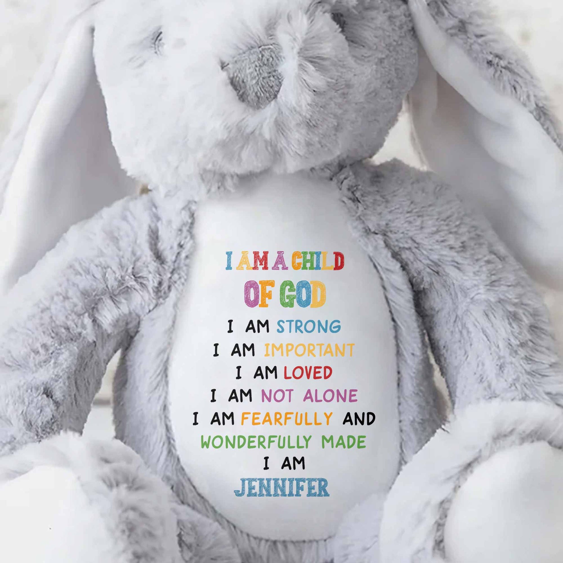 I Am A Child Of God Soft Plush Toy With Inspirational Message