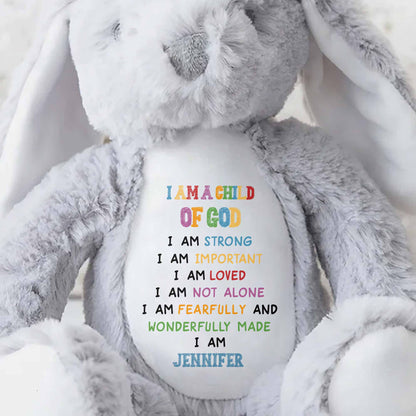 I Am A Child Of God Soft Plush Toy With Inspirational Message