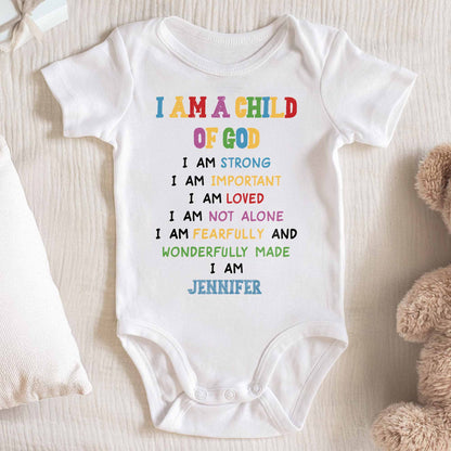 "Soy un hijo de Dios", Body inspirador para bebé - Body personalizado - KID086_ONES