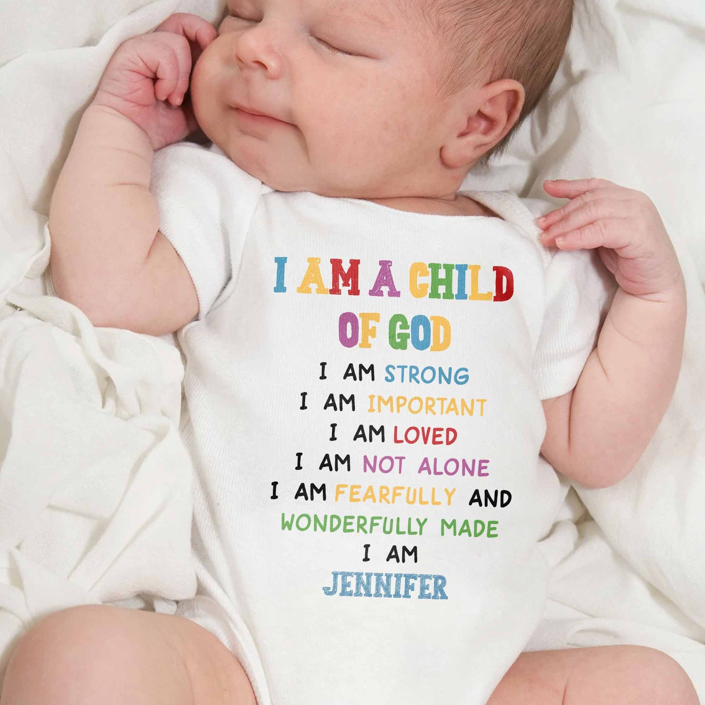 "Soy un hijo de Dios", Body inspirador para bebé - Body personalizado - KID086_ONES