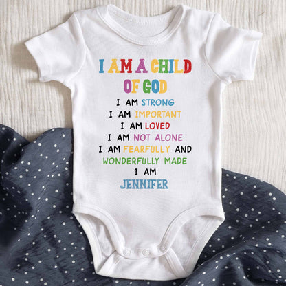 "Soy un hijo de Dios", Body inspirador para bebé - Body personalizado - KID086_ONES