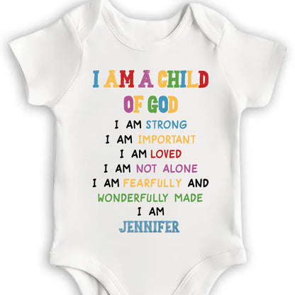 "Soy un hijo de Dios", Body inspirador para bebé - Body personalizado - KID086_ONES
