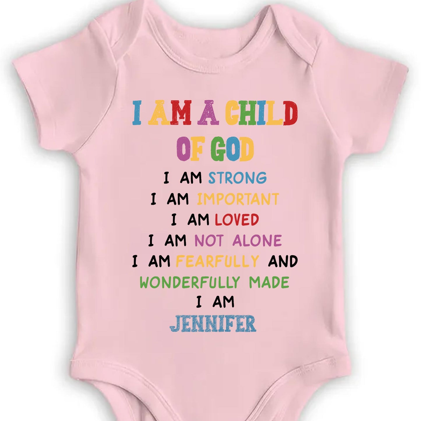 "Soy un hijo de Dios", Body inspirador para bebé - Body personalizado - KID086_ONES