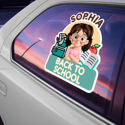 Back To School With Books, Backpack, And Apple