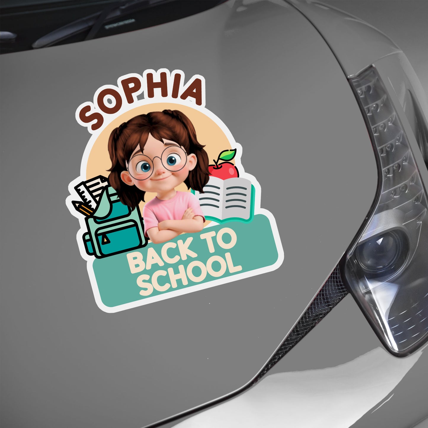 Back To School With Books, Backpack, And Apple