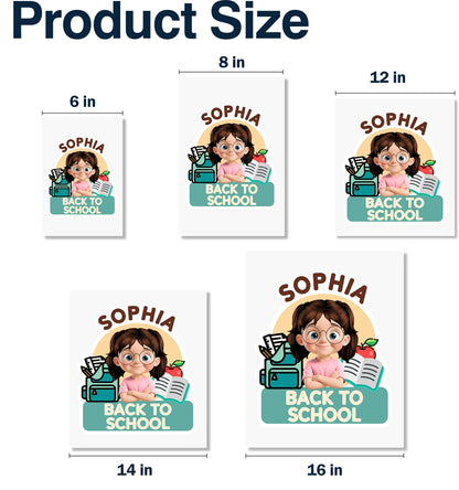 Back To School With Books, Backpack, And Apple