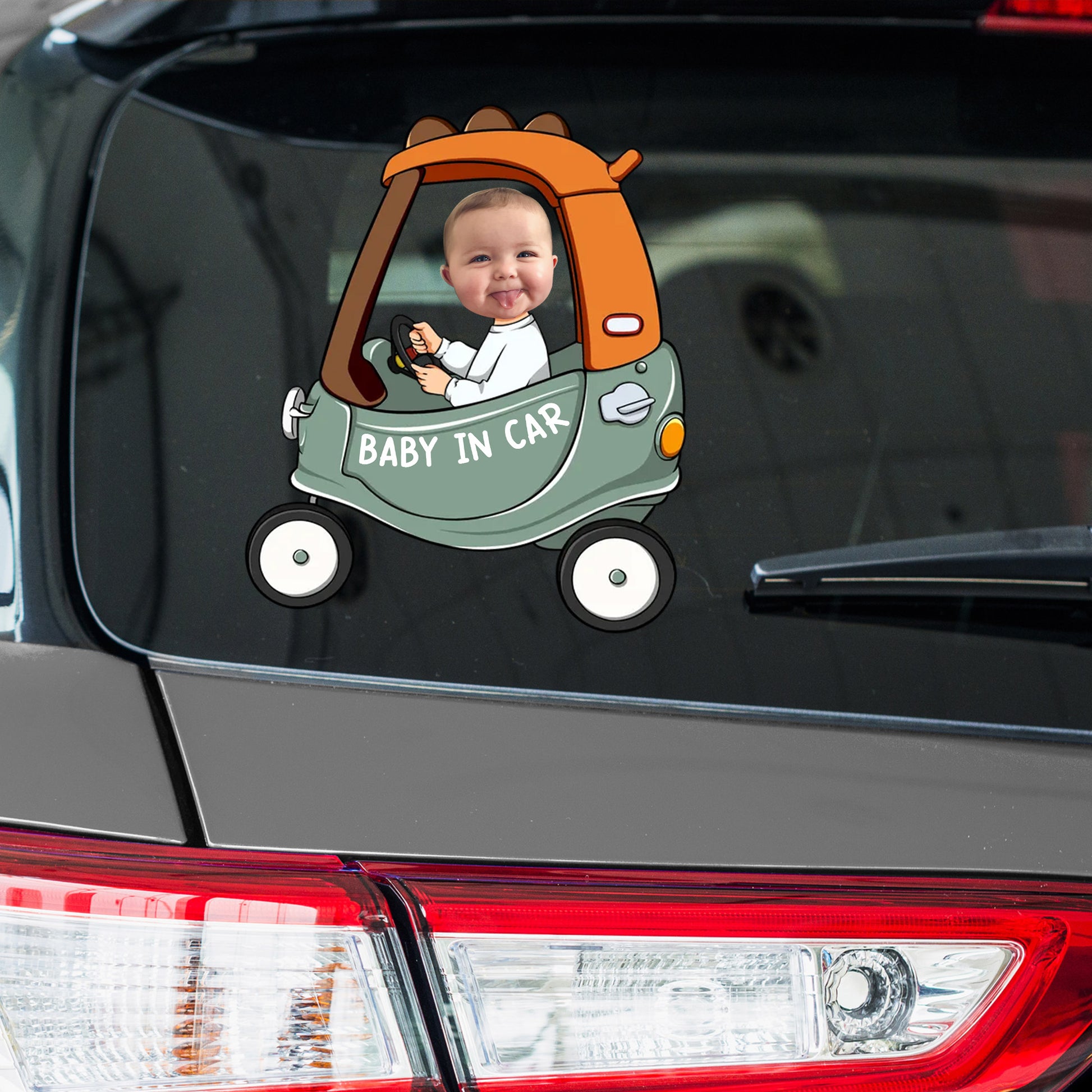 Baby In Car, Adorable Baby Driving Decal