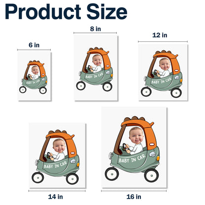 Baby In Car, Adorable Baby Driving Decal