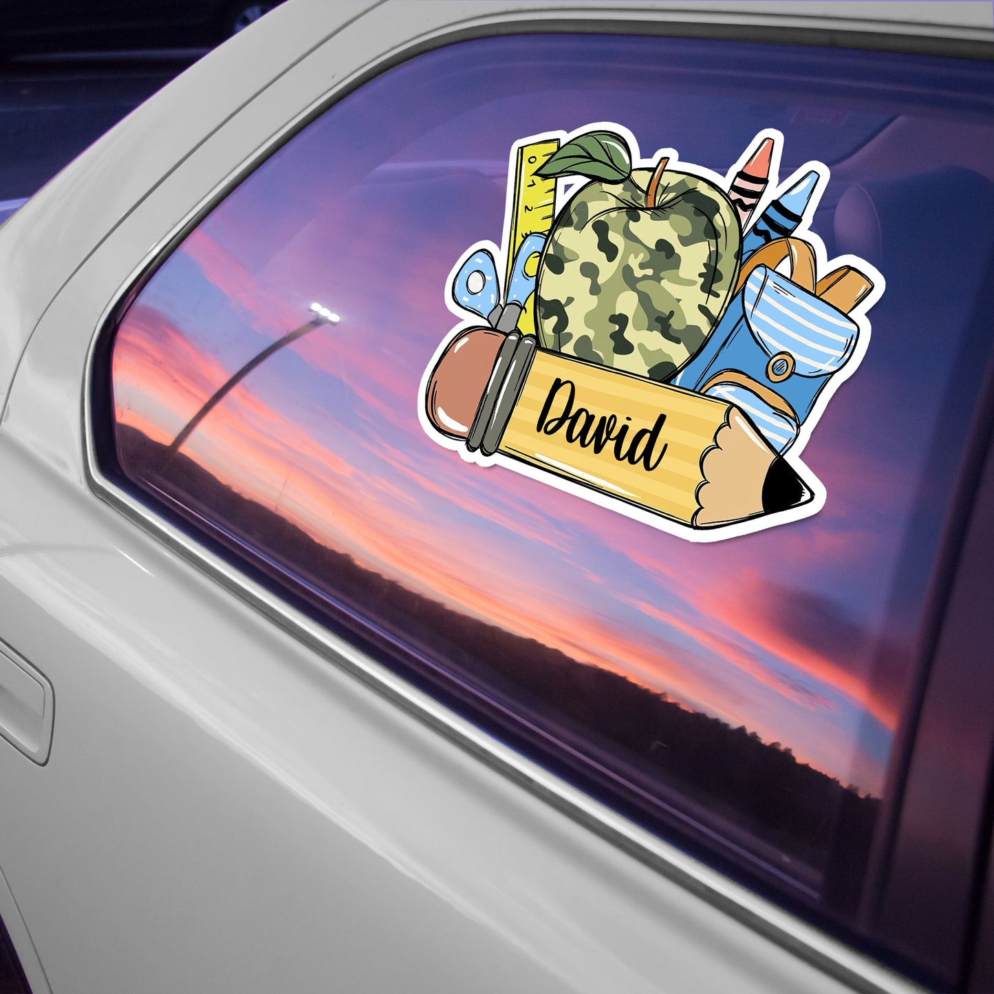 Back To School Essentials Apple, Backpack, Pencil