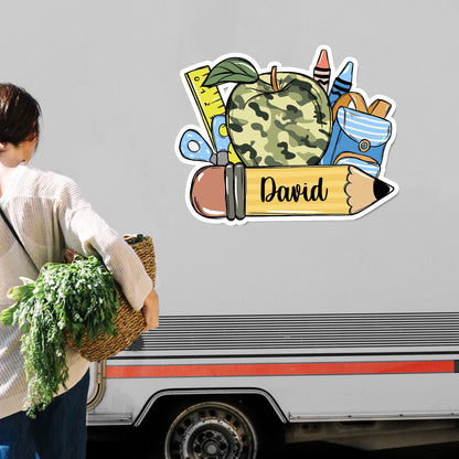 Back To School Essentials Apple, Backpack, Pencil