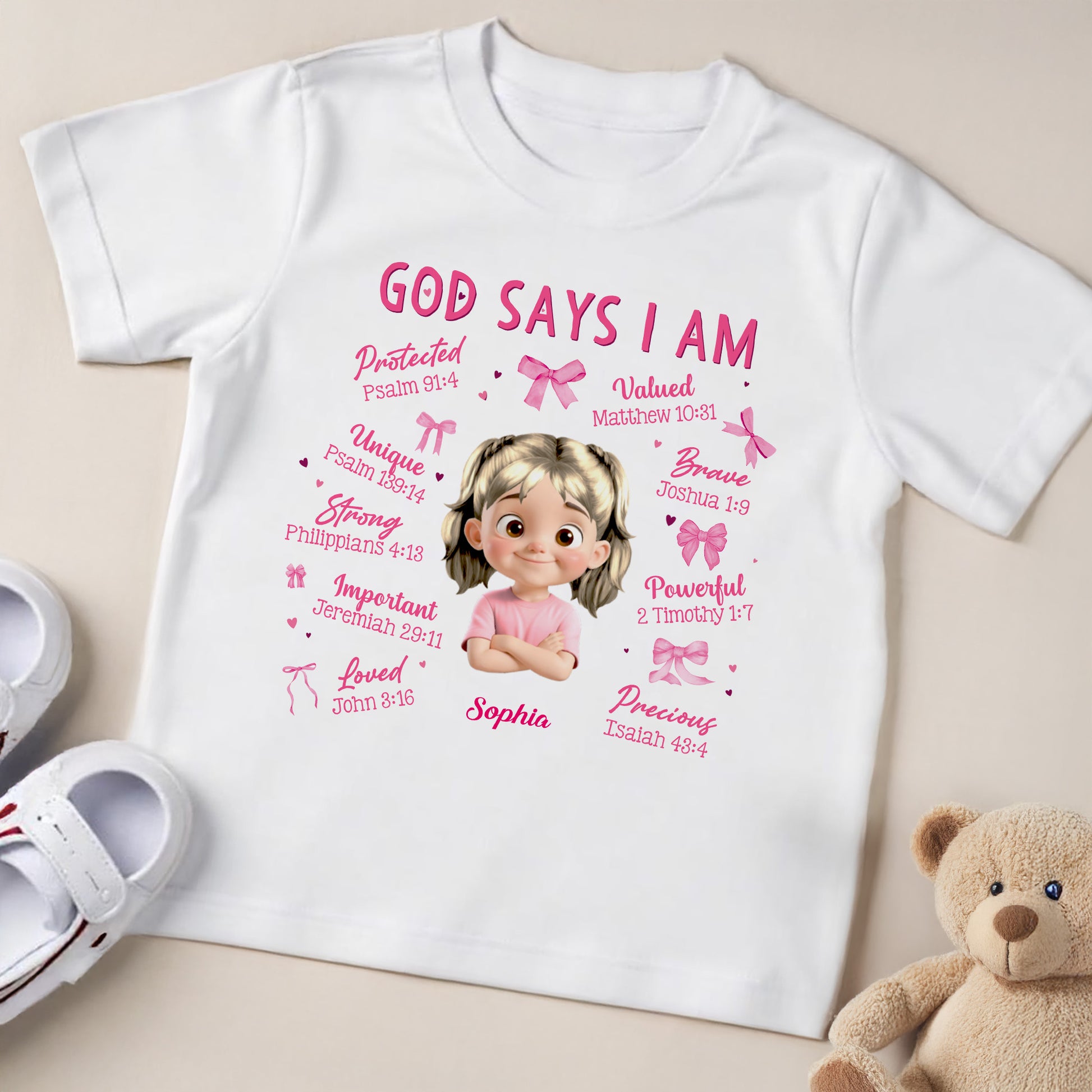 God Says I Am Protected, Valued, Brave, Unique, Strong, Precious