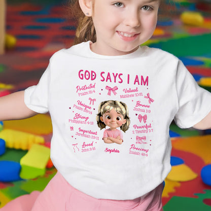 God Says I Am Protected, Valued, Brave, Unique, Strong, Precious