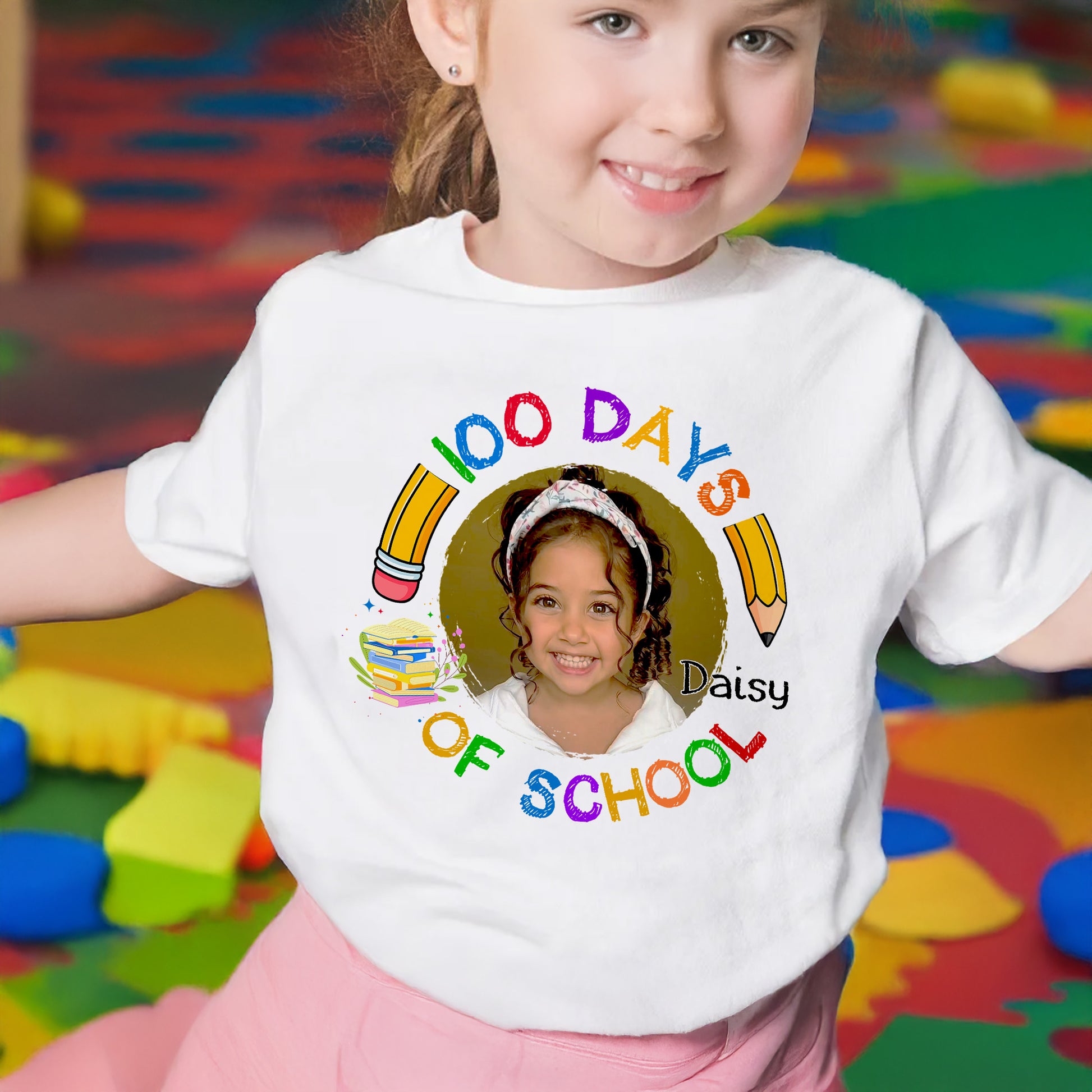 100 Days Of School With Pencils And Books