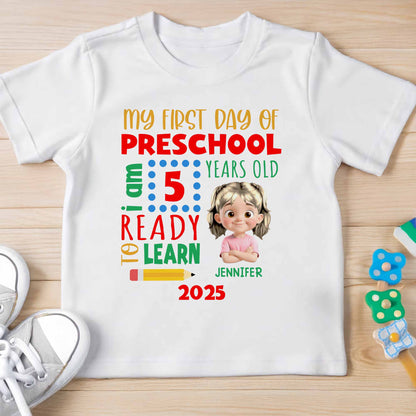 My First Day Of Preschool Ready To Learn