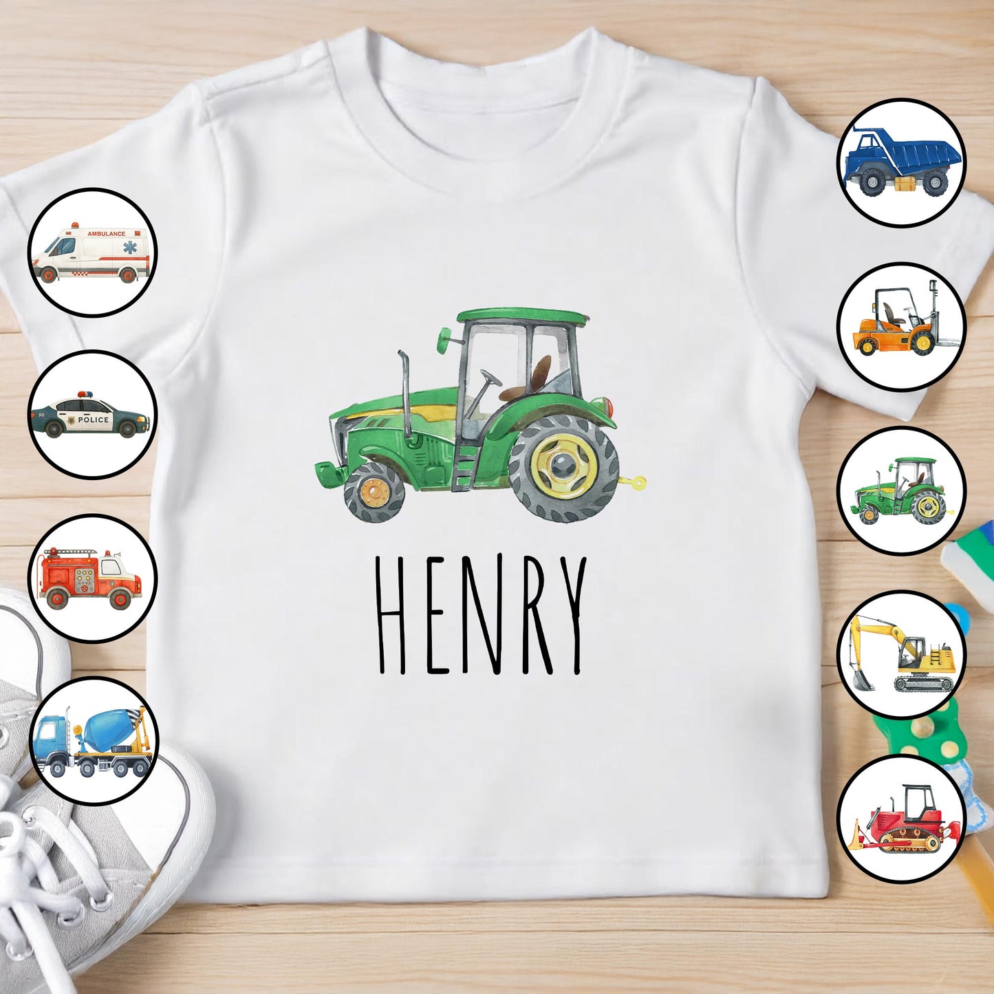 Colorful Tractor Design For Young Vehicle Lovers