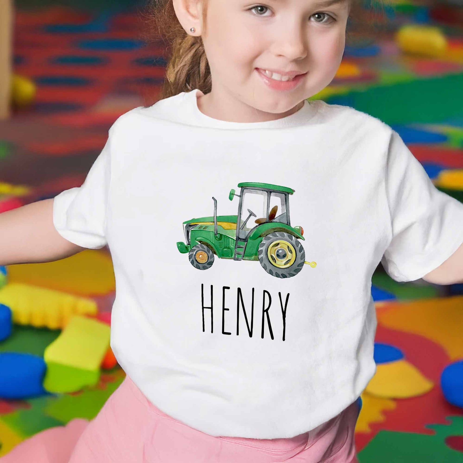 Colorful Tractor Design For Young Vehicle Lovers