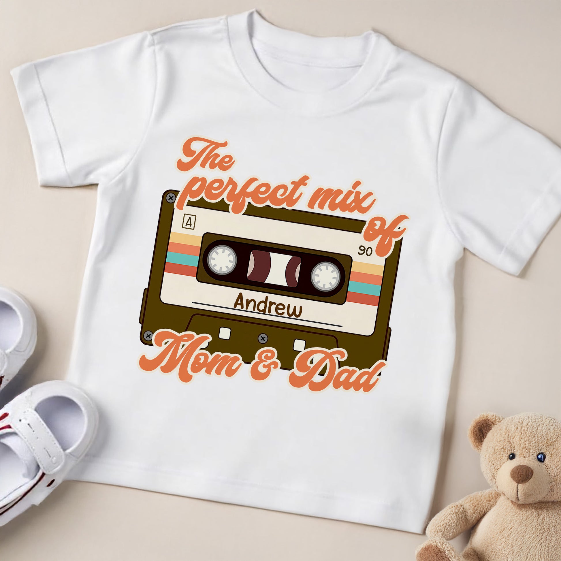 The Perfect Mix Of Mom & Dad Cassette Design