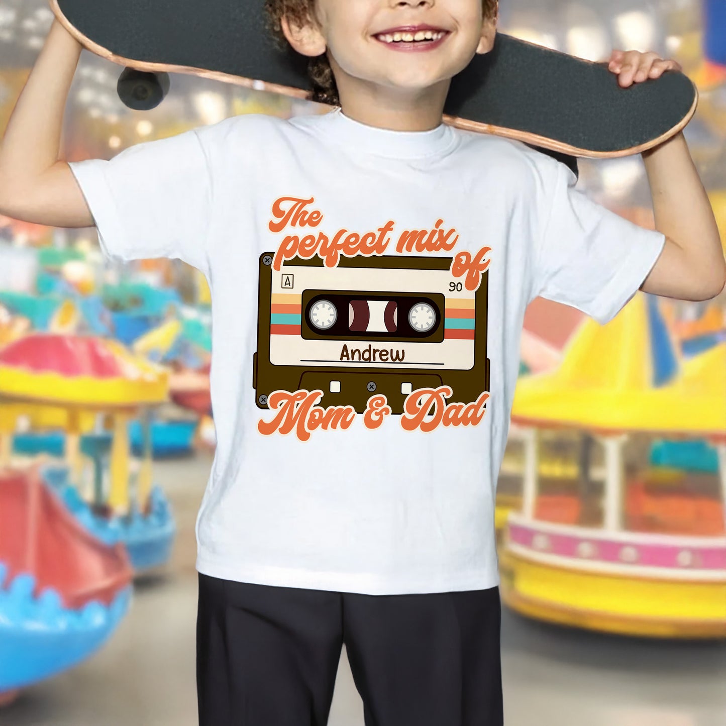 The Perfect Mix Of Mom & Dad Cassette Design