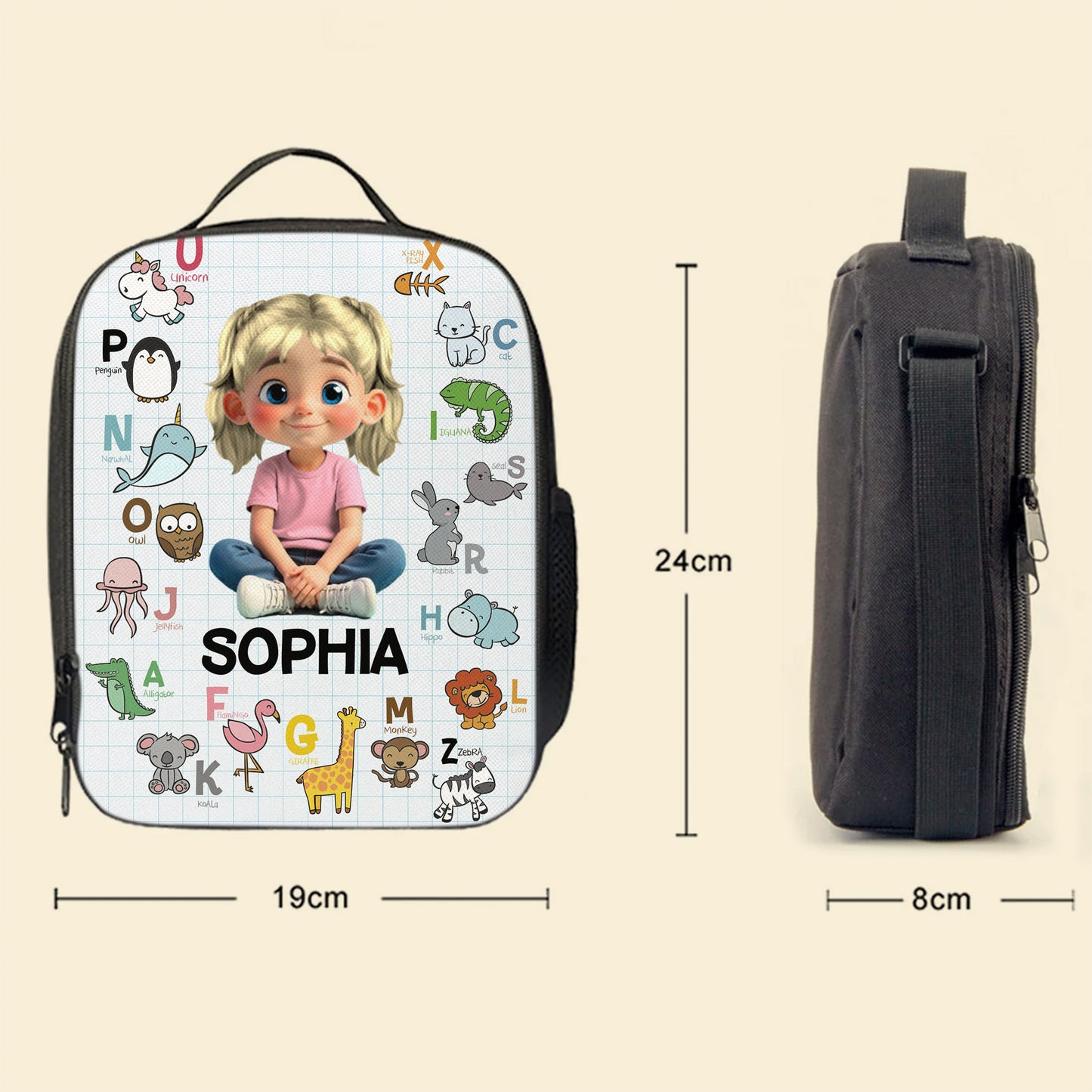 Customize Your Child's Name With Alphabet Animals