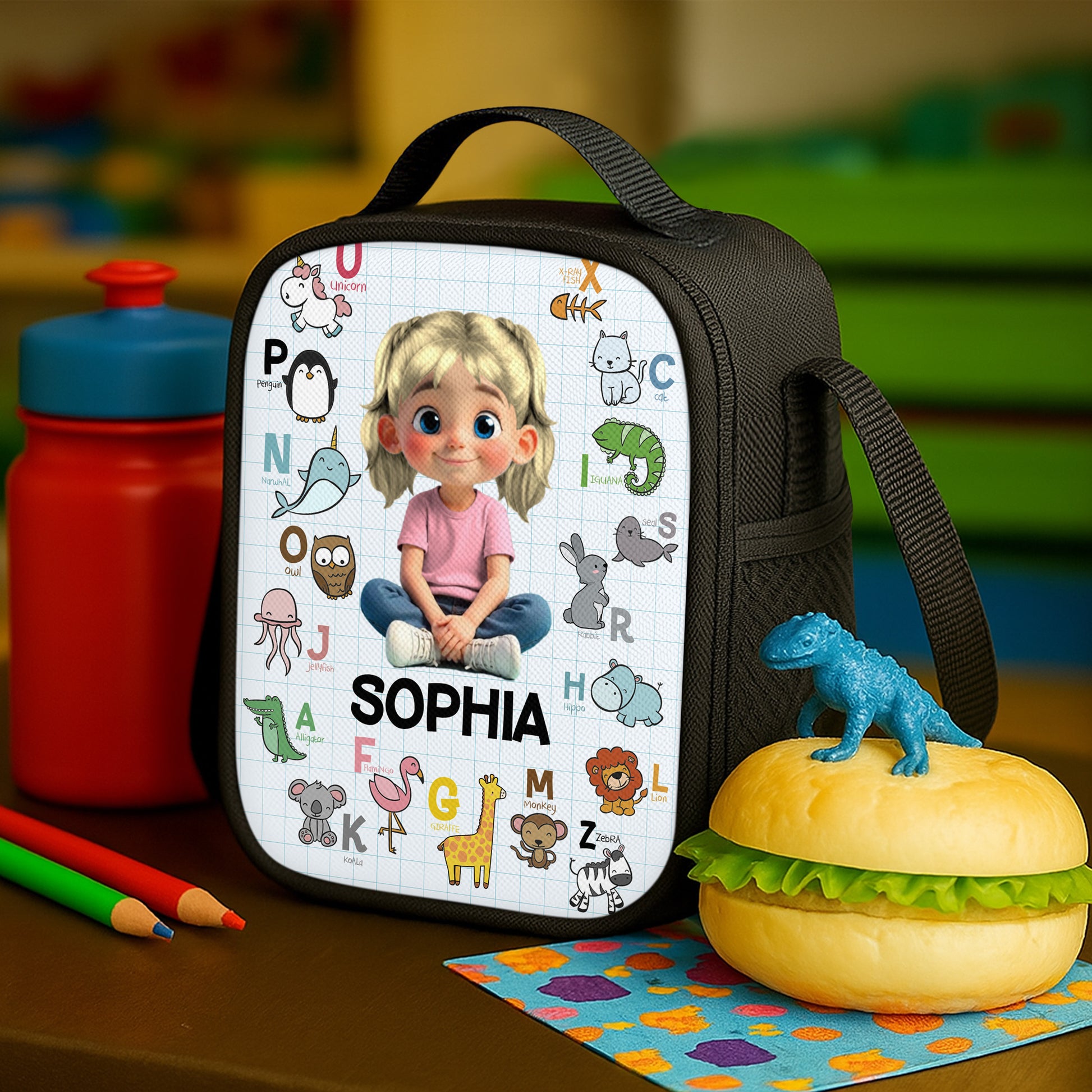 Customize Your Child's Name With Alphabet Animals