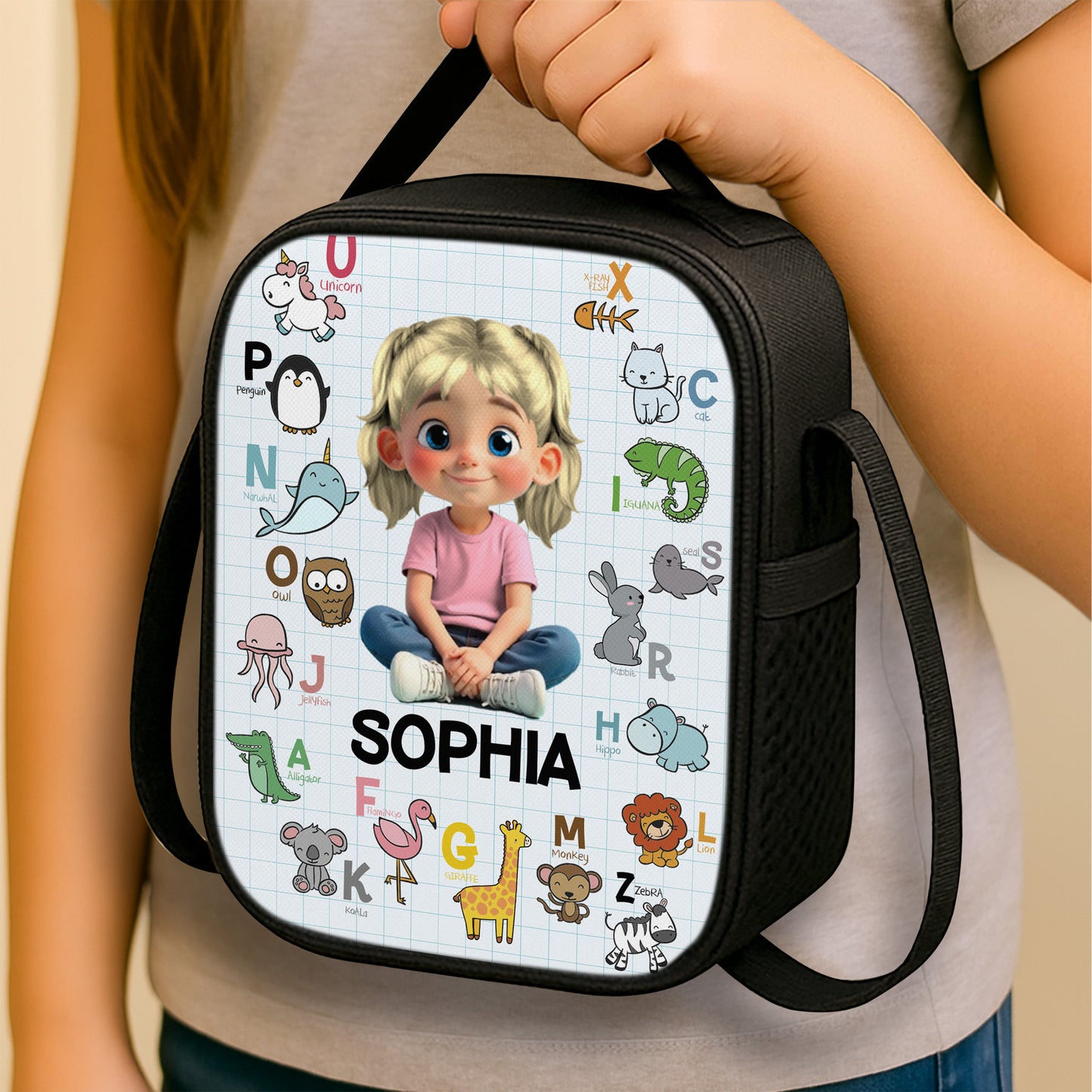 Customize Your Child's Name With Alphabet Animals