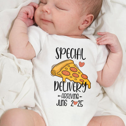 Special Delivery Arriving, Pizza Slice Design