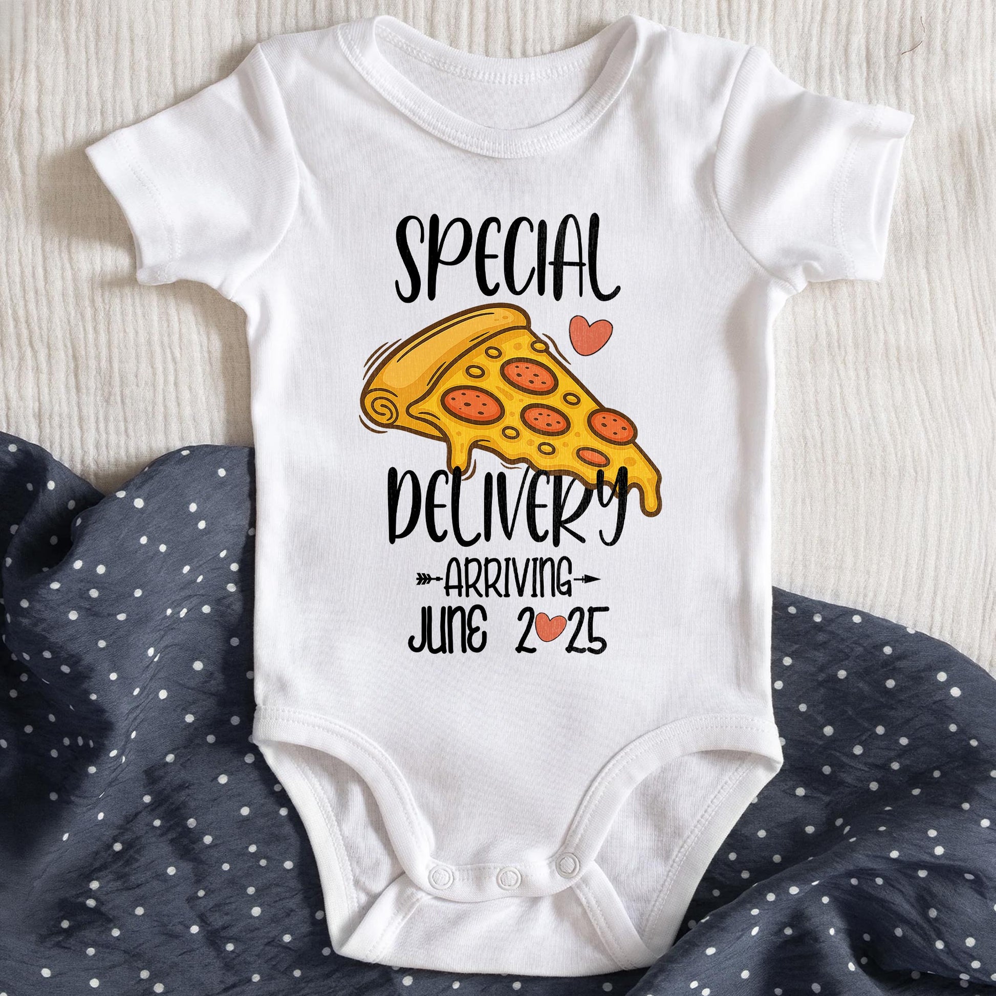 Special Delivery Arriving, Pizza Slice Design