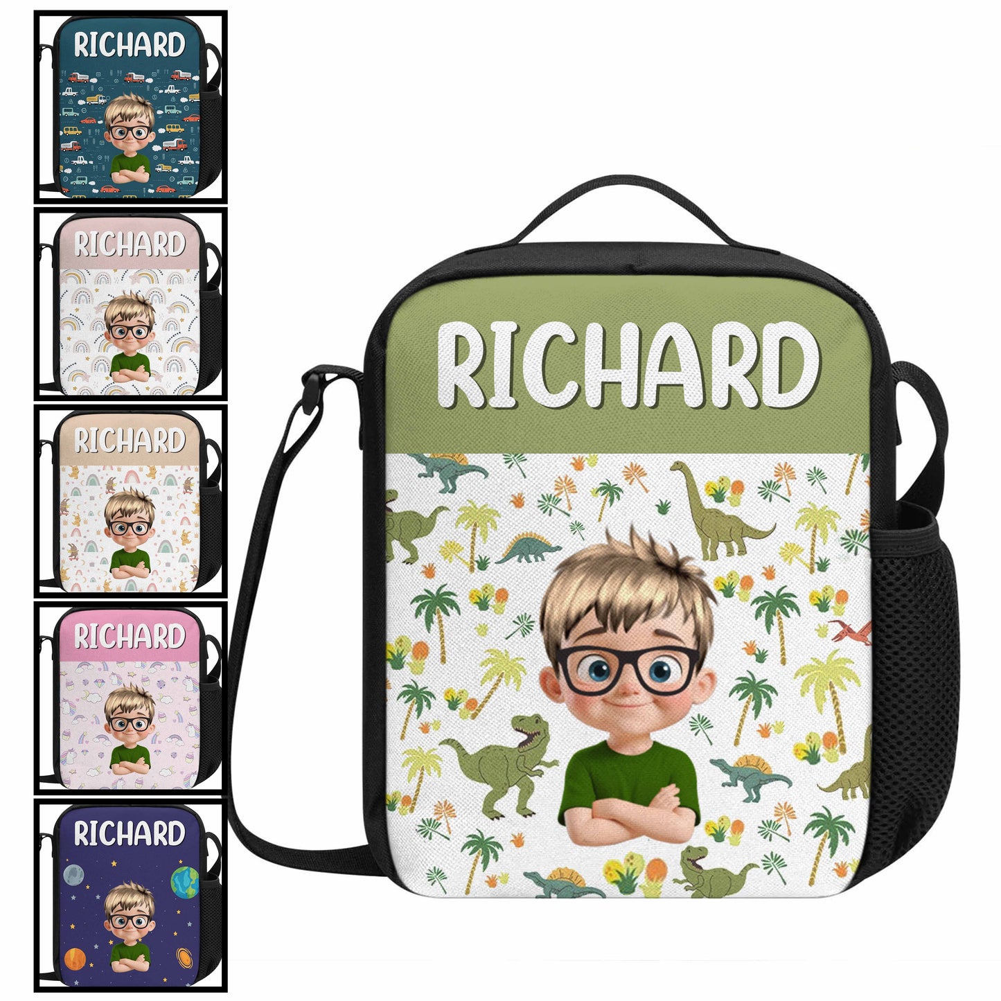 Your Child’s Name With Dinosaurs And Palm Trees