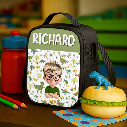 Your Child’s Name With Dinosaurs And Palm Trees