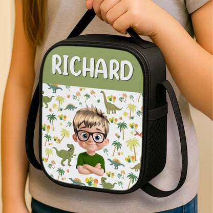 Your Child’s Name With Dinosaurs And Palm Trees