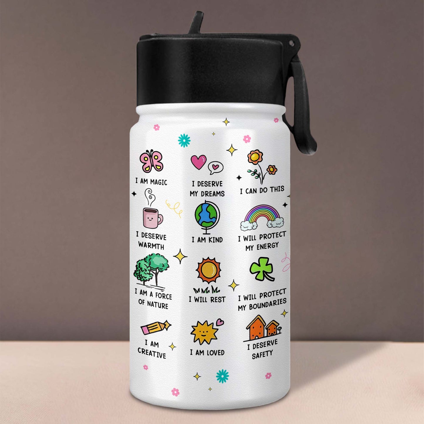 I Am Magic, I Deserve My Dreams, I Can Do This, With Rainbow And Sun