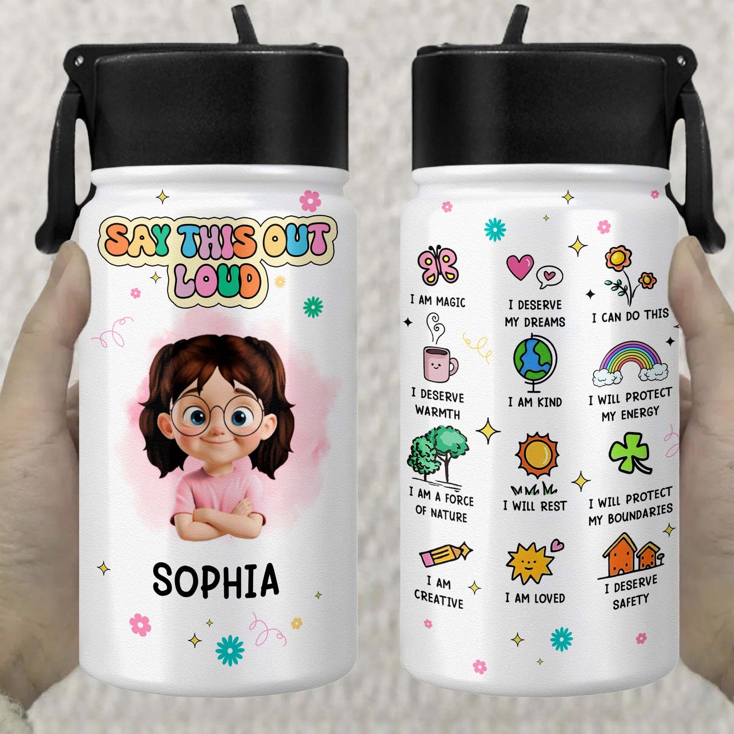 I Am Magic, I Deserve My Dreams, I Can Do This, With Rainbow And Sun