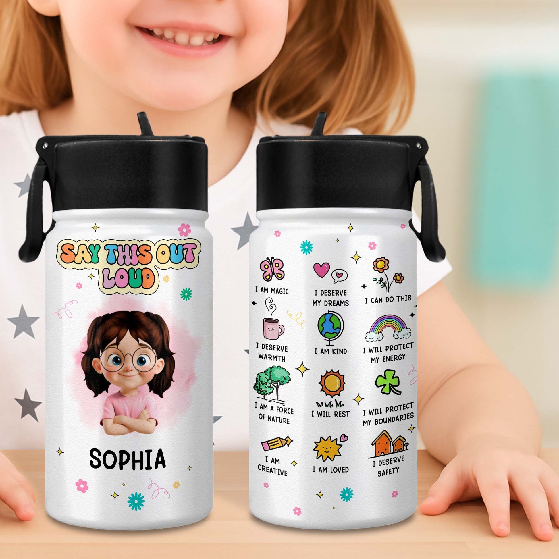 I Am Magic, I Deserve My Dreams, I Can Do This, With Rainbow And Sun