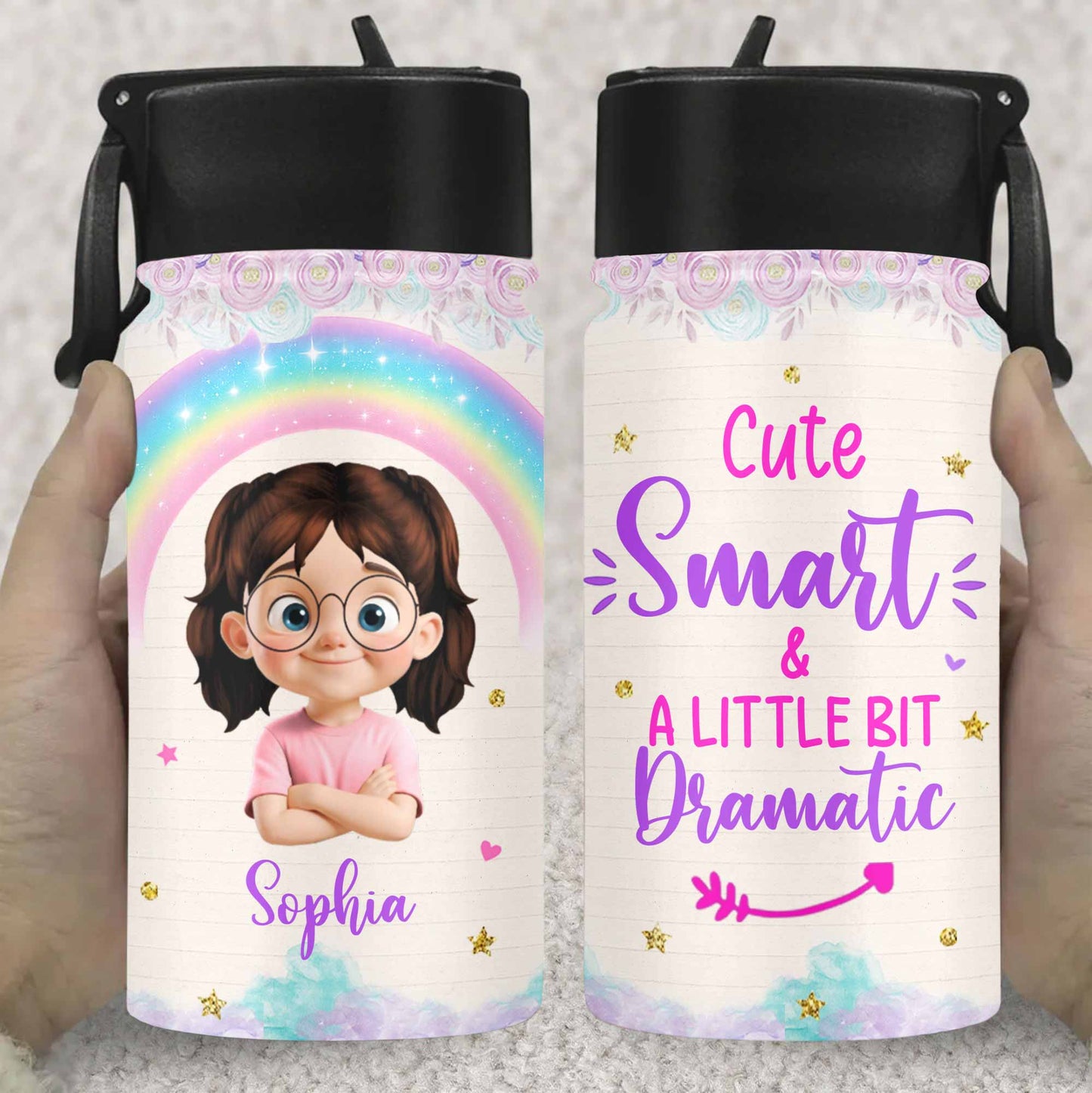 Cute, Smart & A Little Bit Dramatic Water Bottle