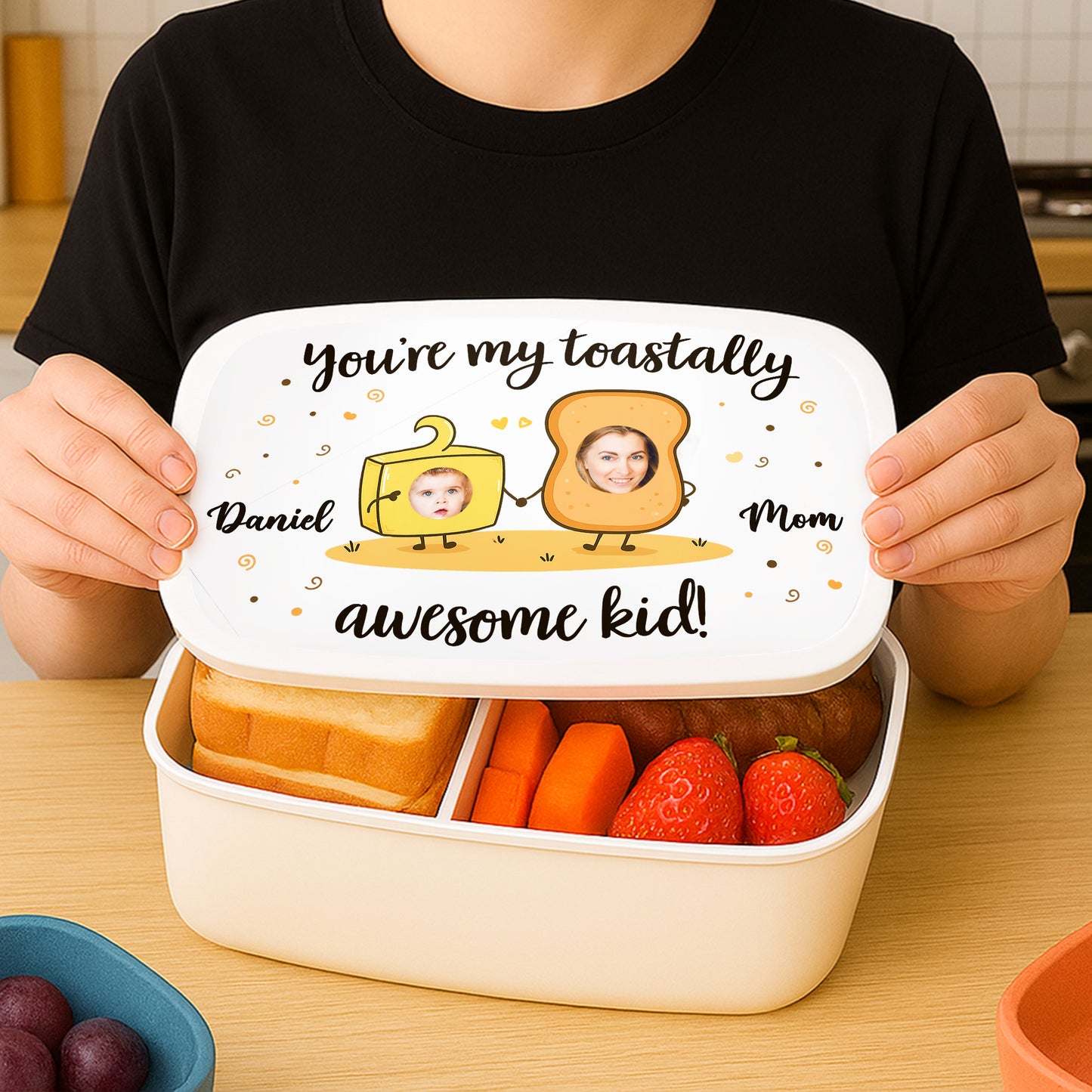 You're My Toastally Awesome Kid Toast and Smiley Faces