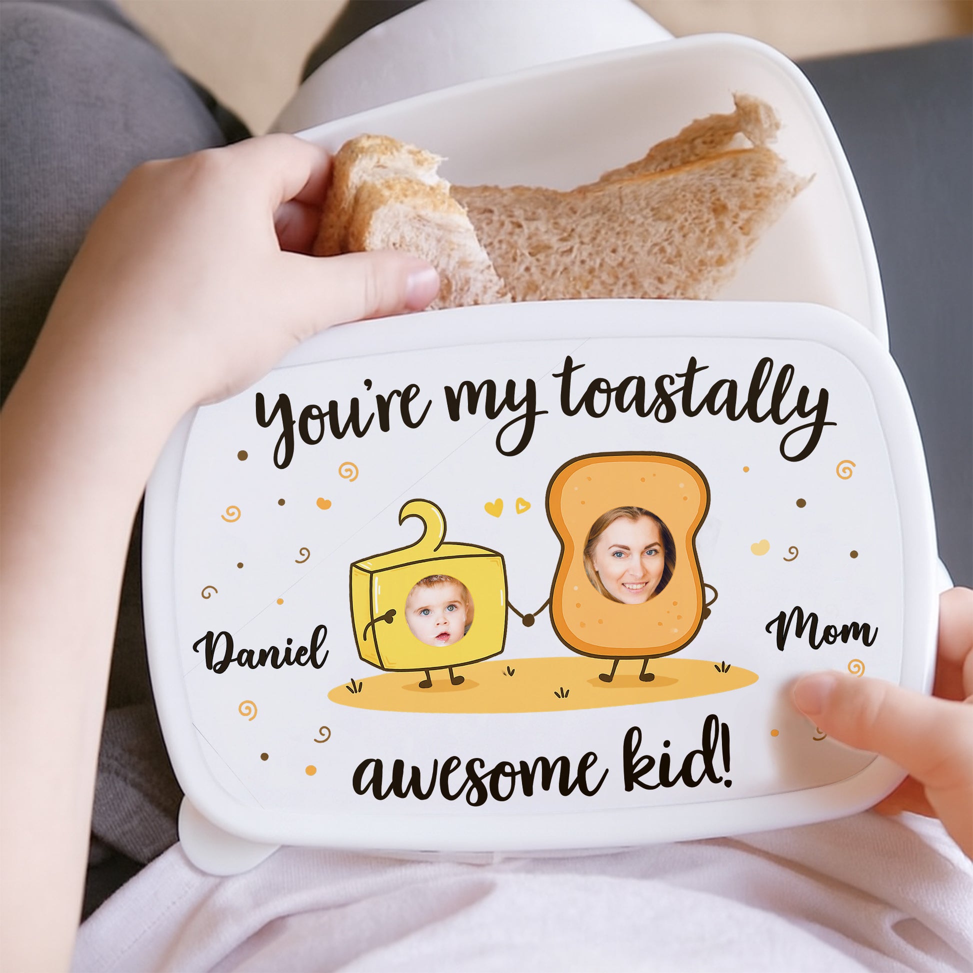 You're My Toastally Awesome Kid Toast and Smiley Faces
