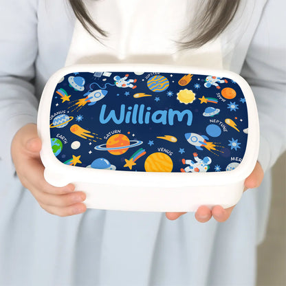Personalize With Your Child's Name Amidst Planets And Stars