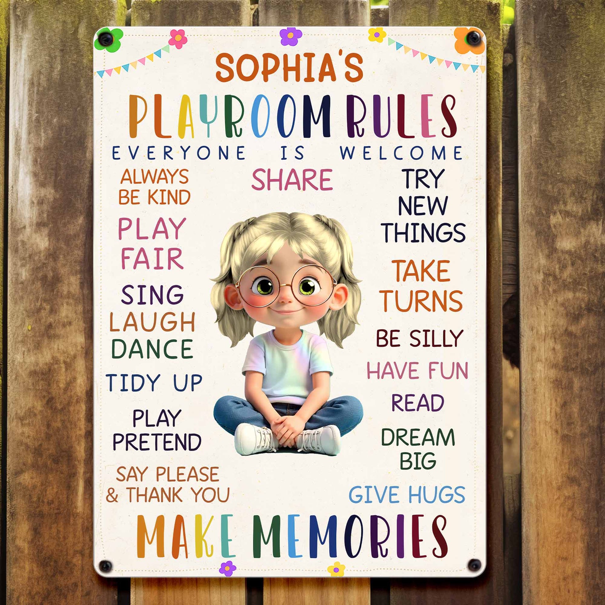 Everyone Welcome To Share And Make Memories, Animated Girl