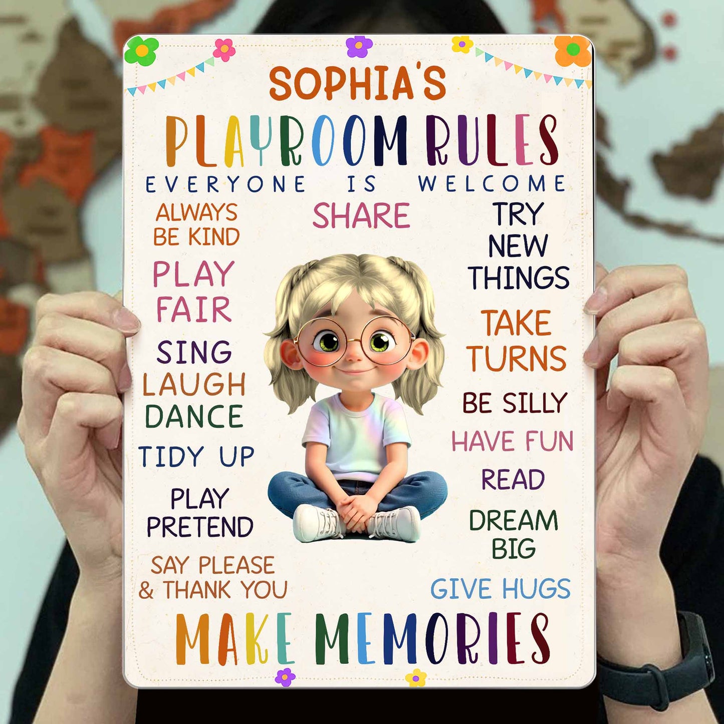 Everyone Welcome To Share And Make Memories, Animated Girl